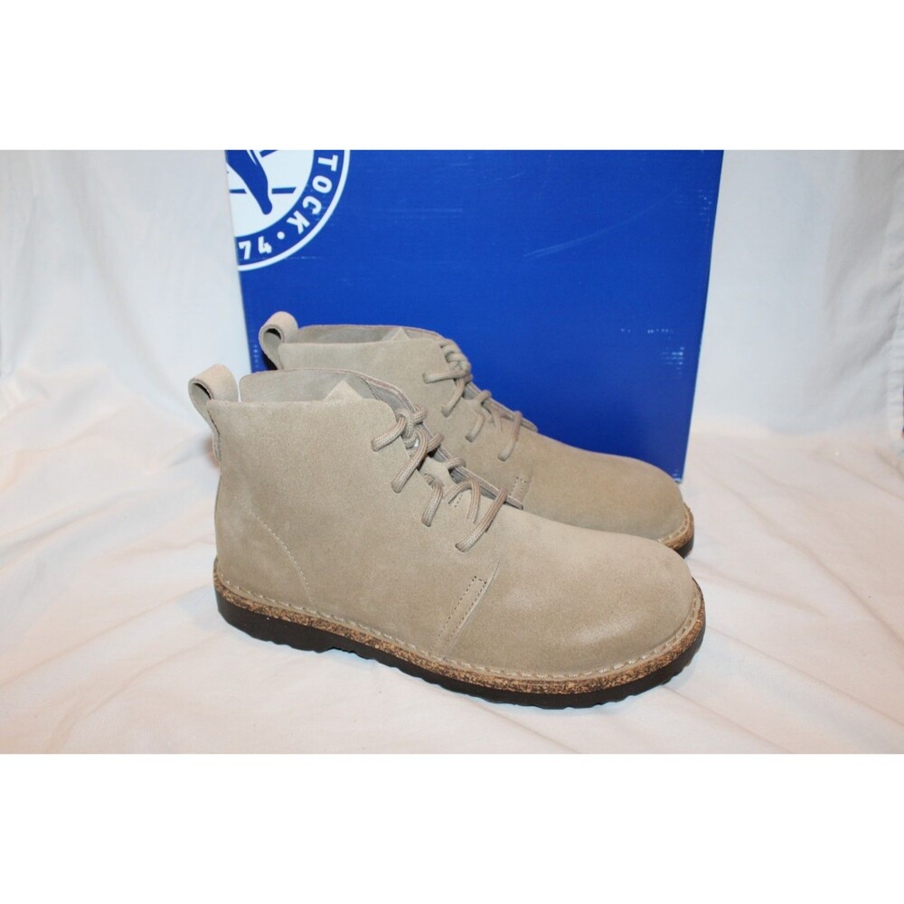 BIRKENSTOCK WOMEN'S UPPSALA TAUPE SUEDE LACE UP BOOTS EU 40 REGULAR NEW